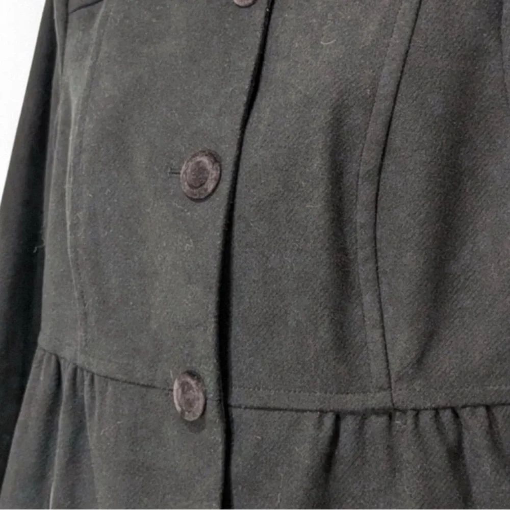 Tommy Hilfiger Black Wool Peacoat Large